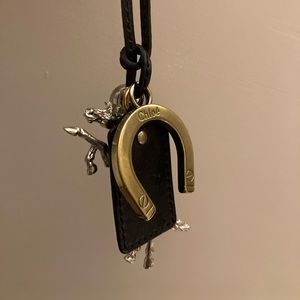 Chloé horse charm/key chain